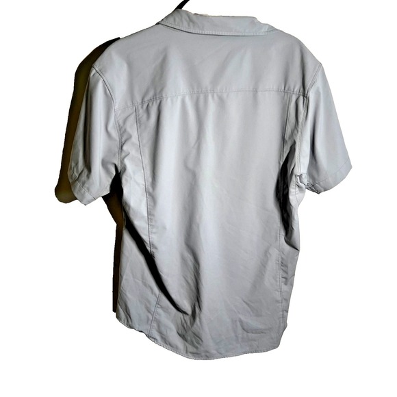 Kuhl Shirt Womens‎ S Button Down Gray Solid Short Sleeve Hiking Outdoor Pocket - Picture 6 of 7